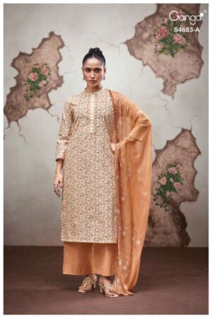 My Fashion Road Ganga Fashion Ferial Summer Collection Premium Cotton Suit | S4683 – A