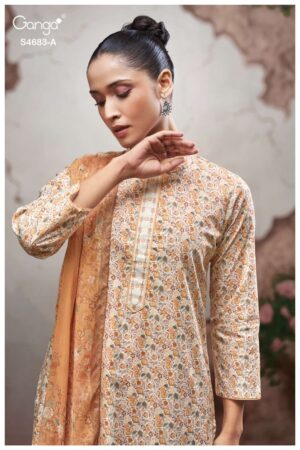 My Fashion Road Ganga Fashion Ferial Summer Collection Premium Cotton Suit | S4683 – A