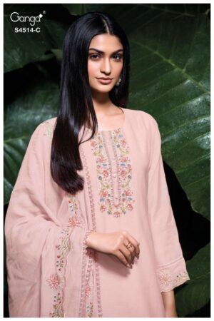 My Fashion Road Ganga Fashion Hiora Exclusive Designer Ladies Suit | S4514 – C