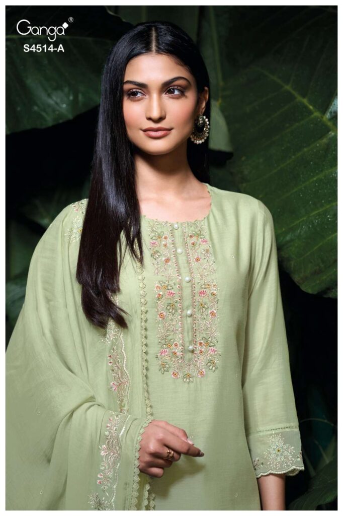 My Fashion Road Ganga Fashion Hiora Exclusive Designer Ladies Suit | S4514 – A