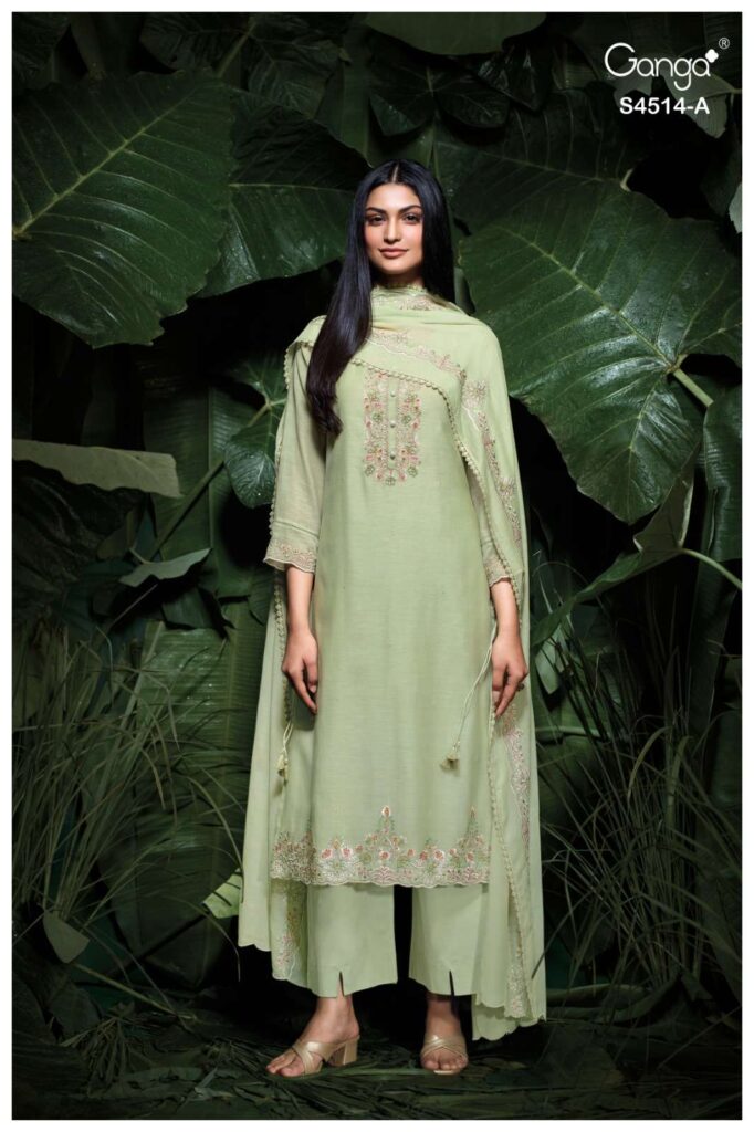 My Fashion Road Ganga Fashion Hiora Exclusive Designer Ladies Suit | S4514 – A