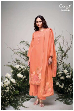 My Fashion Road Ganga Fashion Husna Premium Designs Silk Suit | S4496 – B