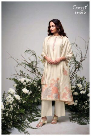 My Fashion Road Ganga Fashion Husna Premium Designs Silk Suit | S4496 – D
