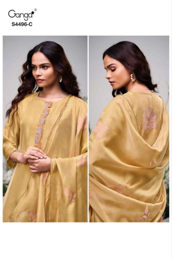 My Fashion Road Ganga Fashion Husna Premium Designs Silk Suit | S4496 – C