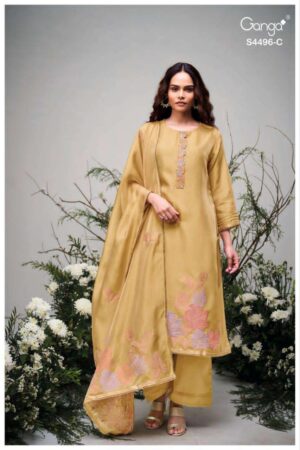My Fashion Road Ganga Fashion Husna Premium Designs Silk Suit | S4496 – C
