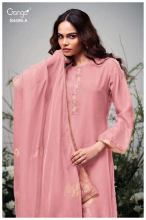 My Fashion Road Ganga Fashion Husna Premium Designs Silk Suit | S4496 – A