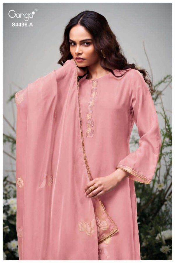 My Fashion Road Ganga Fashion Husna Premium Designs Silk Suit | S4496 – A