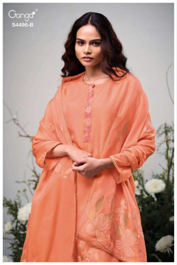 My Fashion Road Ganga Fashion Husna Premium Designs Silk Suit | S4496 – B