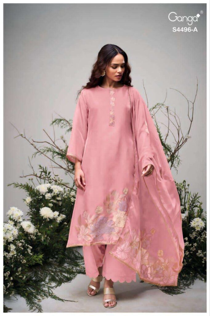 My Fashion Road Ganga Fashion Husna Premium Designs Silk Suit | S4496 – A