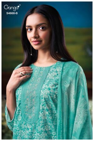 My Fashion Road Ganga Fashion Iraisha Exclusive Cotton Salwar Suit | S4668 – B