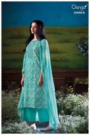 My Fashion Road Ganga Fashion Iraisha Exclusive Cotton Salwar Suit | S4668 – B