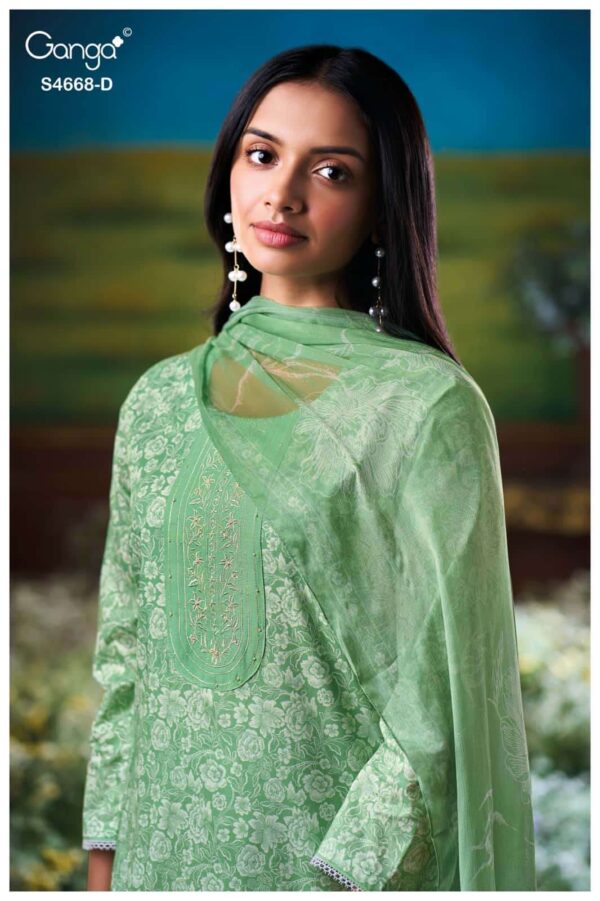 My Fashion Road Ganga Fashion Iraisha Exclusive Cotton Salwar Suit | S4668 – D
