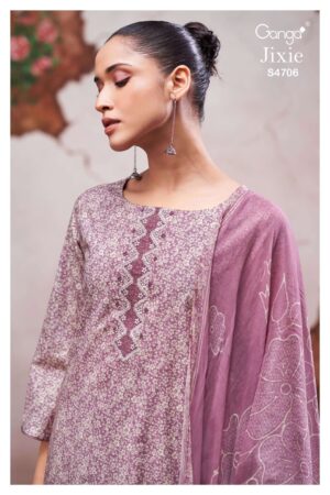 My Fashion Road Ganga Fashion Jixie Summer Wear Cotton Ladies Suit | S4706 – C