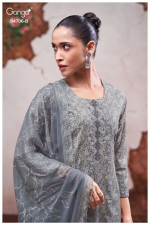 My Fashion Road Ganga Fashion Jixie Summer Wear Cotton Ladies Suit | S4706 – B