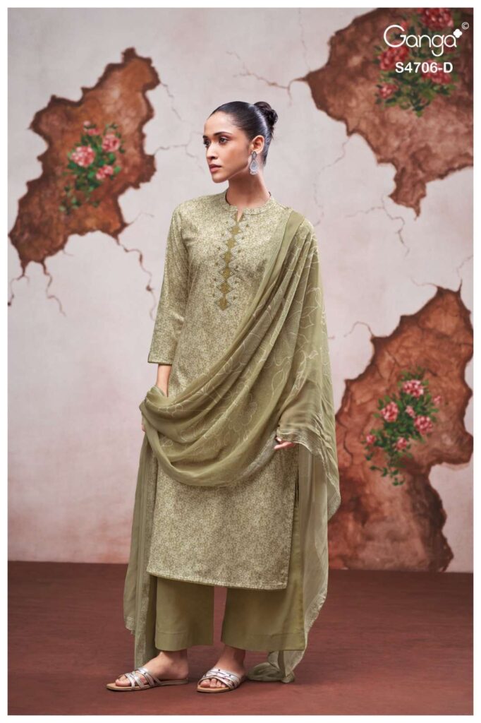 My Fashion Road Ganga Fashion Jixie Summer Wear Cotton Ladies Suit | S4706 – D