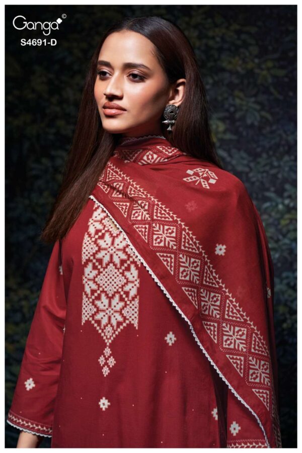 My Fashion Road Ganga Fashion Juvira Premium Wear Cotton Dress | S4691 – D