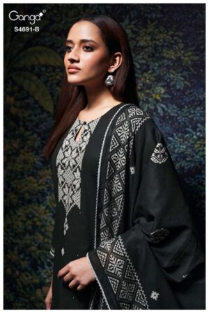 My Fashion Road Ganga Fashion Juvira Premium Wear Cotton Dress | S4691 – B