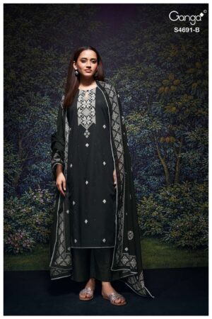 My Fashion Road Ganga Fashion Juvira Premium Wear Cotton Dress | S4691 – B