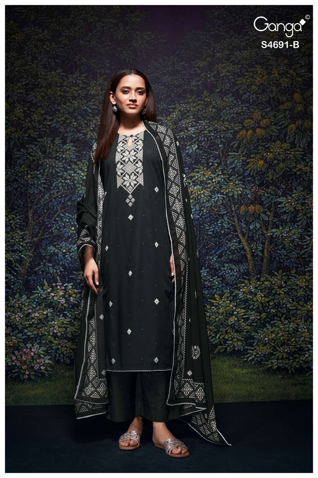 My Fashion Road Ganga Fashion Juvira Premium Wear Cotton Dress | S4691 – B My Fashion Road Ganga Fashion Juvira Premium Wear Cotton Dress | S4691 – B