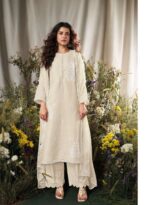 My Fashion Road Ganga Fashion Lehr Pure Linen Fancy Ladies Suit | C2322