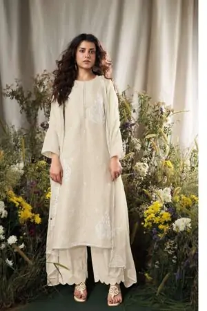 My Fashion Road Ganga Fashion Lehr Pure Linen Fancy Ladies Suit | C2322