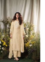 My Fashion Road Ganga Fashion Lehr Pure Linen Fancy Ladies Suit | C2324