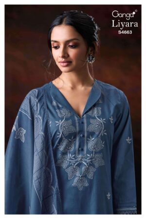 My Fashion Road Ganga Fashion Liyara Premium Wear Cotton Dress | S4663  – C