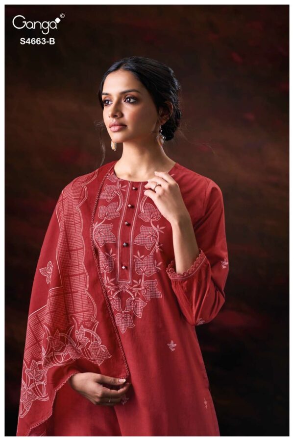My Fashion Road Ganga Fashion Liyara Premium Wear Cotton Dress | S4663  – B