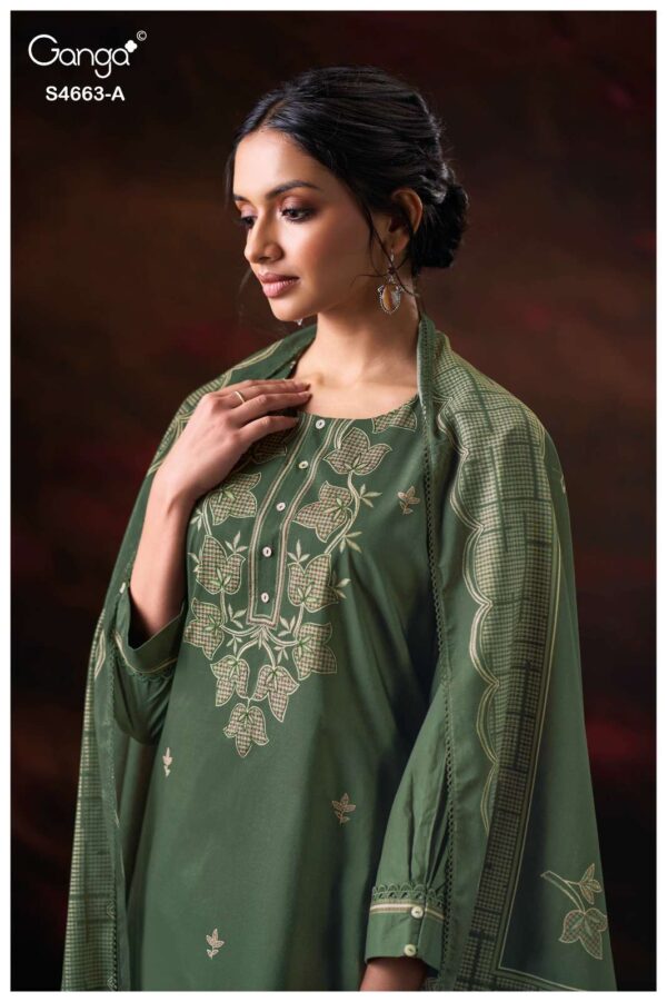 My Fashion Road Ganga Fashion Liyara Premium Wear Cotton Dress | S4663  – A