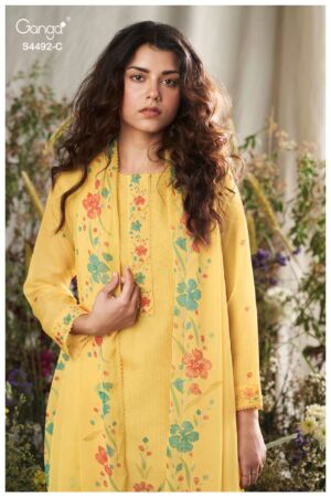 My Fashion Road Ganga Fashion Nolya Premium Wear Ladies Suit | S4492 – C