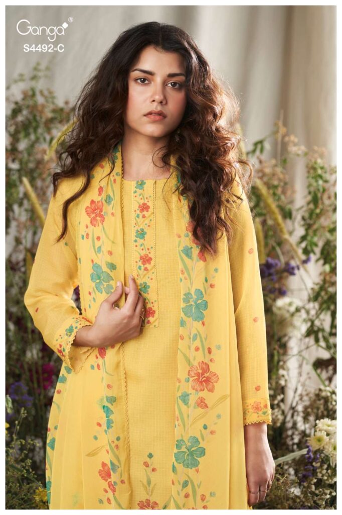 My Fashion Road Ganga Fashion Nolya Premium Wear Ladies Suit | S4492 – C