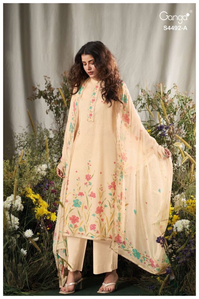 My Fashion Road Ganga Fashion Nolya Premium Wear Ladies Suit | S4492 – A