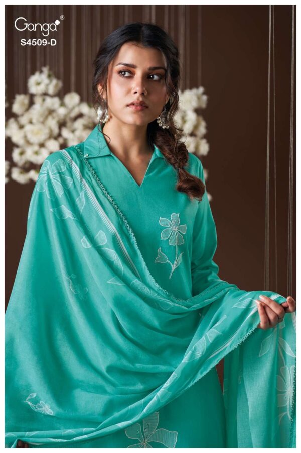 My Fashion Road Ganga Fashion Piressa Fancy Cotton Salwar Suit | S4509 – D