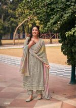 My Fashion Road Jay Vijay Aankh Micholi Fancy Chanderi Jacquard Designer Suit | 11005