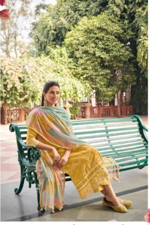 My Fashion Road Jay Vijay Aankh Micholi Fancy Chanderi Jacquard Designer Suit | 11003