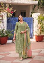 My Fashion Road Jay Vijay Aankh Micholi Fancy Chanderi Jacquard Designer Suit | 11006
