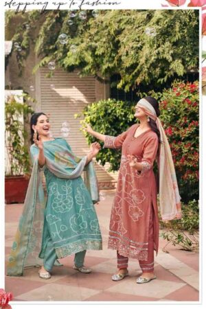 My Fashion Road Jay Vijay Aankh Micholi Fancy Chanderi Jacquard Designer Suit | 11002