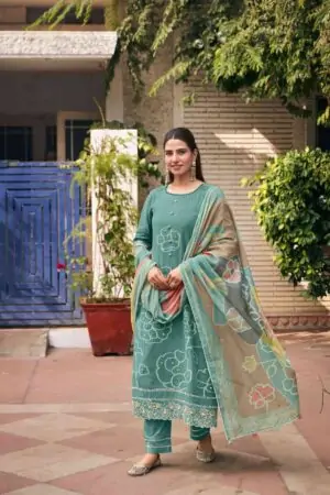 My Fashion Road Jay Vijay Aankh Micholi Fancy Chanderi Jacquard Designer Suit | 11002