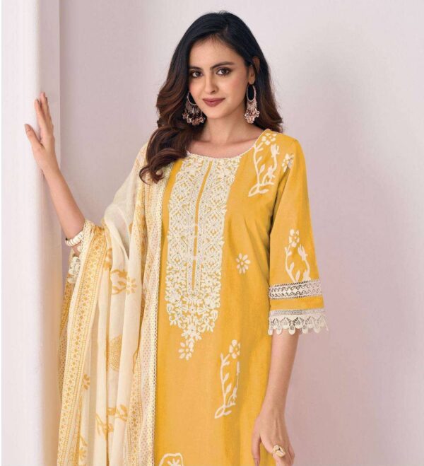 My Fashion Road Jay Vijay Alika Pure Cotton Premium Designs Suit | 3276 – D