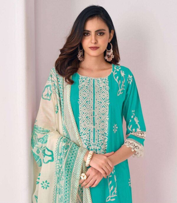 My Fashion Road Jay Vijay Alika Pure Cotton Premium Designs Suit | 3276 – B