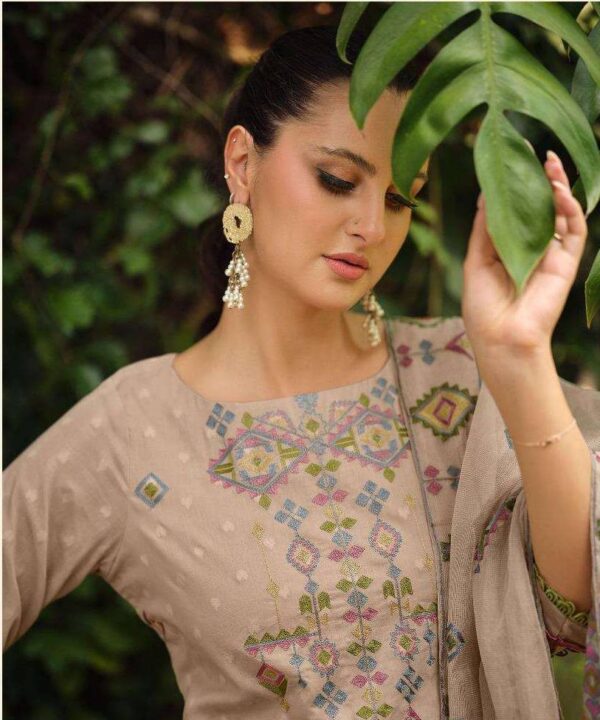 My Fashion Road Jay Vijay Earthwoven Exclusive Cotton Jacquard Suit | 10993