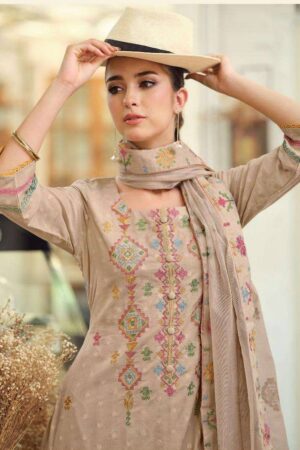 My Fashion Road Jay Vijay Earthwoven Exclusive Cotton Jacquard Suit | 10991