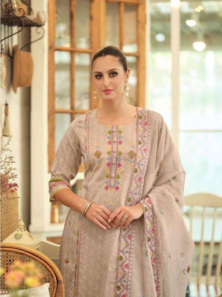 My Fashion Road Jay Vijay Earthwoven Exclusive Cotton Jacquard Suit | 10995 My Fashion Road Jay Vijay Earthwoven Exclusive Cotton Jacquard Suit | 10995