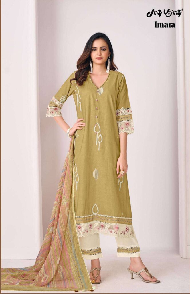 My Fashion Road Jay Vijay Imara Pure Cotton Designer Suit | 3275 – C