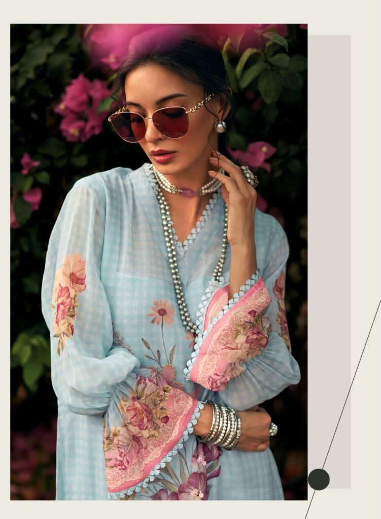 My Fashion Road Sanaz Jansoor Fancy Cotton Ladies Dress | JN – 1003