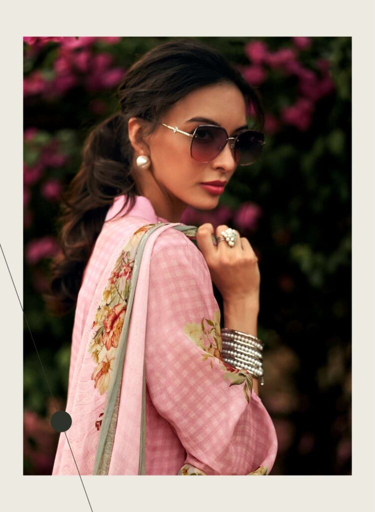 My Fashion Road Sanaz Jansoor Fancy Cotton Ladies Dress | JN – 1004