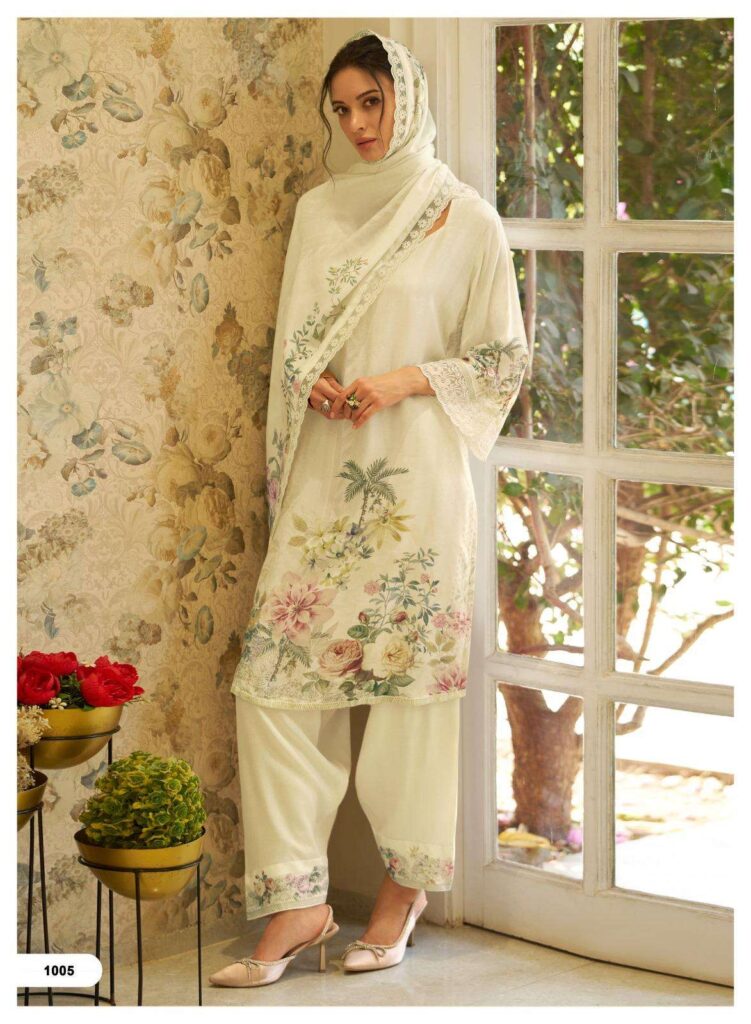 My Fashion Road Sanaz Qissa Latest Designs Muslin Suit | 1005