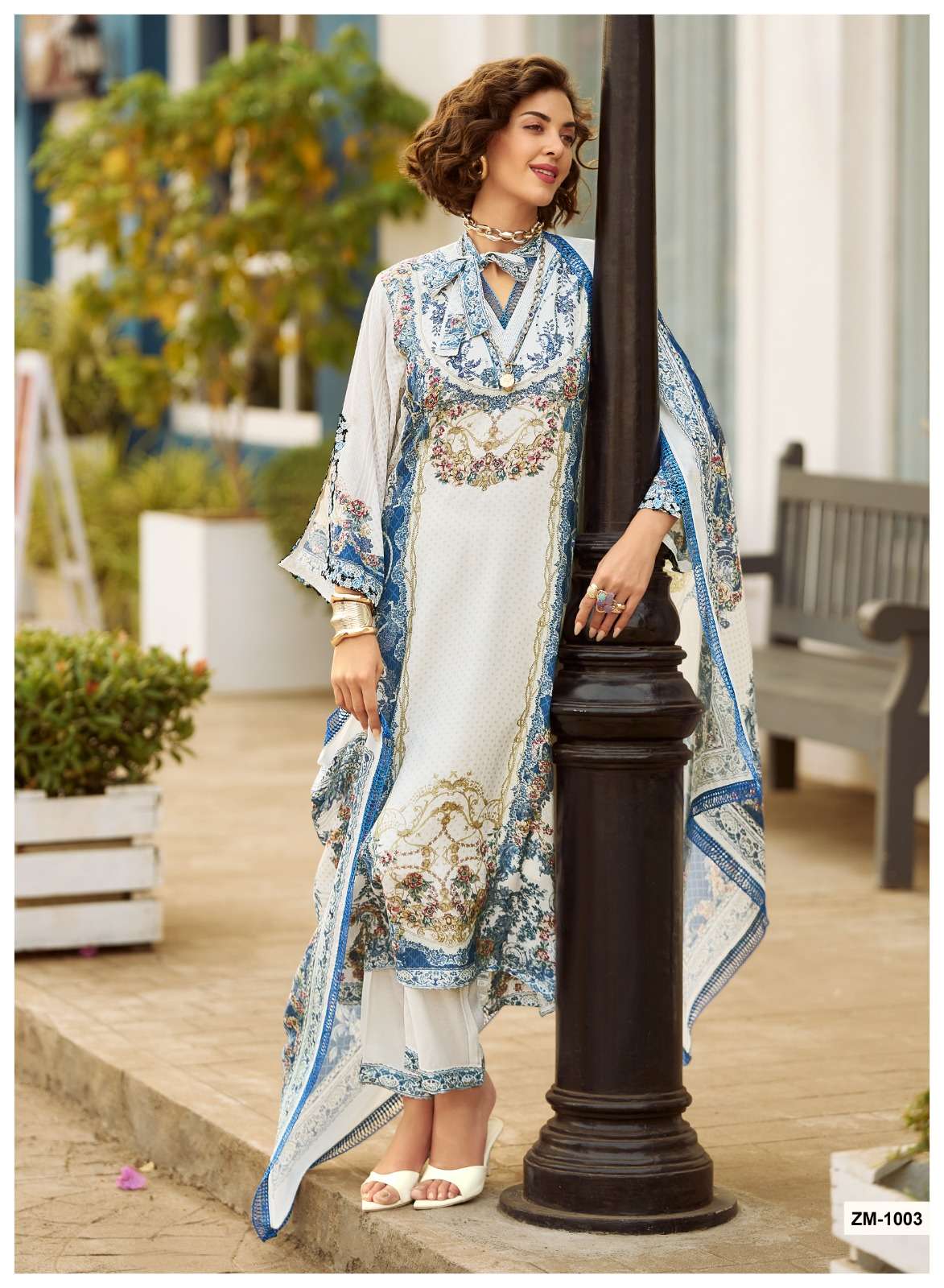 My Fashion Road Sanaz Zarmina Exclusive Designs Muslin Suit | ZM – 1003 My Fashion Road Sanaz Zarmina Exclusive Designs Muslin Suit | ZM – 1003