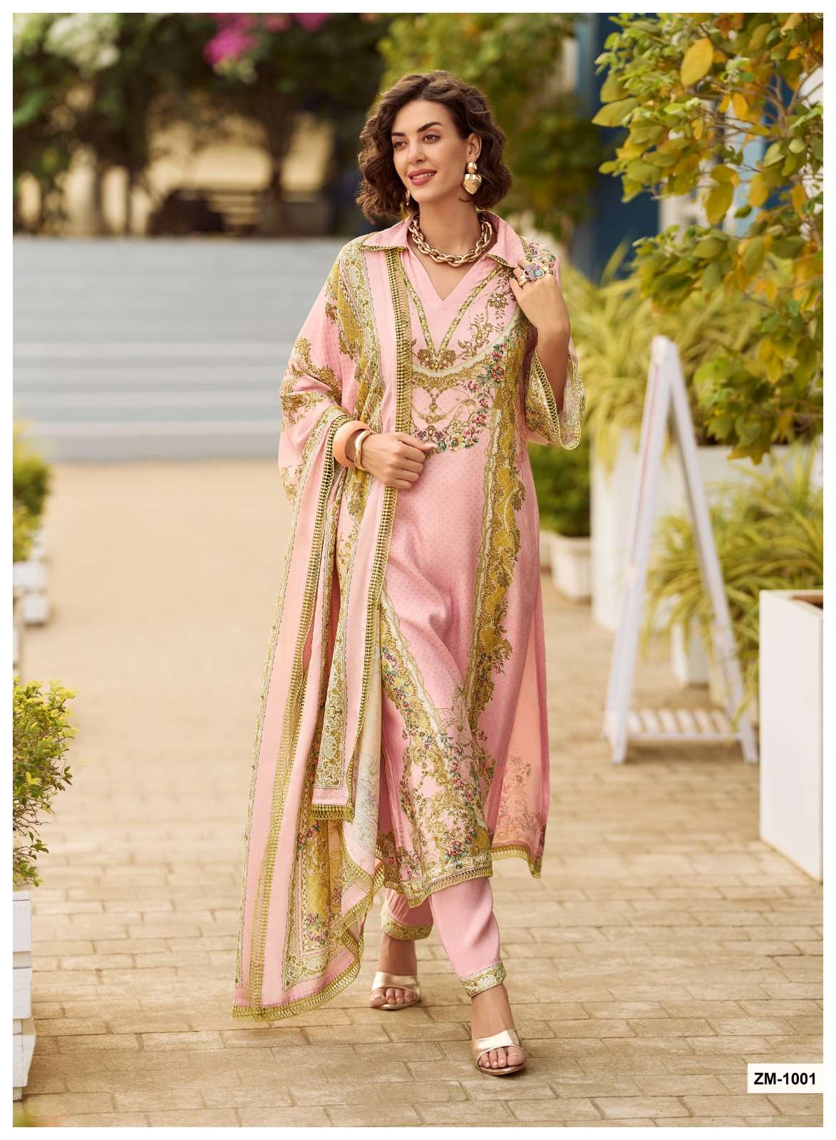 My Fashion Road Sanaz Zarmina Exclusive Designs Muslin Suit | ZM – 1001 My Fashion Road Sanaz Zarmina Exclusive Designs Muslin Suit | ZM – 1001