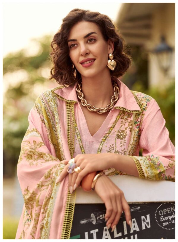 My Fashion Road Sanaz Zarmina Exclusive Designs Muslin Suit | ZM – 1001